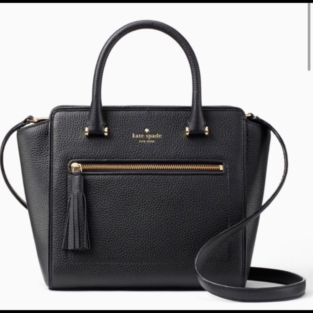 Kate Spade Black Small Allyn Crossbody Leather Bag